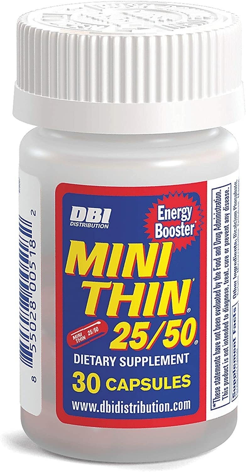 MINI THIN 25/50 EF ENERGY BOOSTER (30) PILLS 1 Bottle