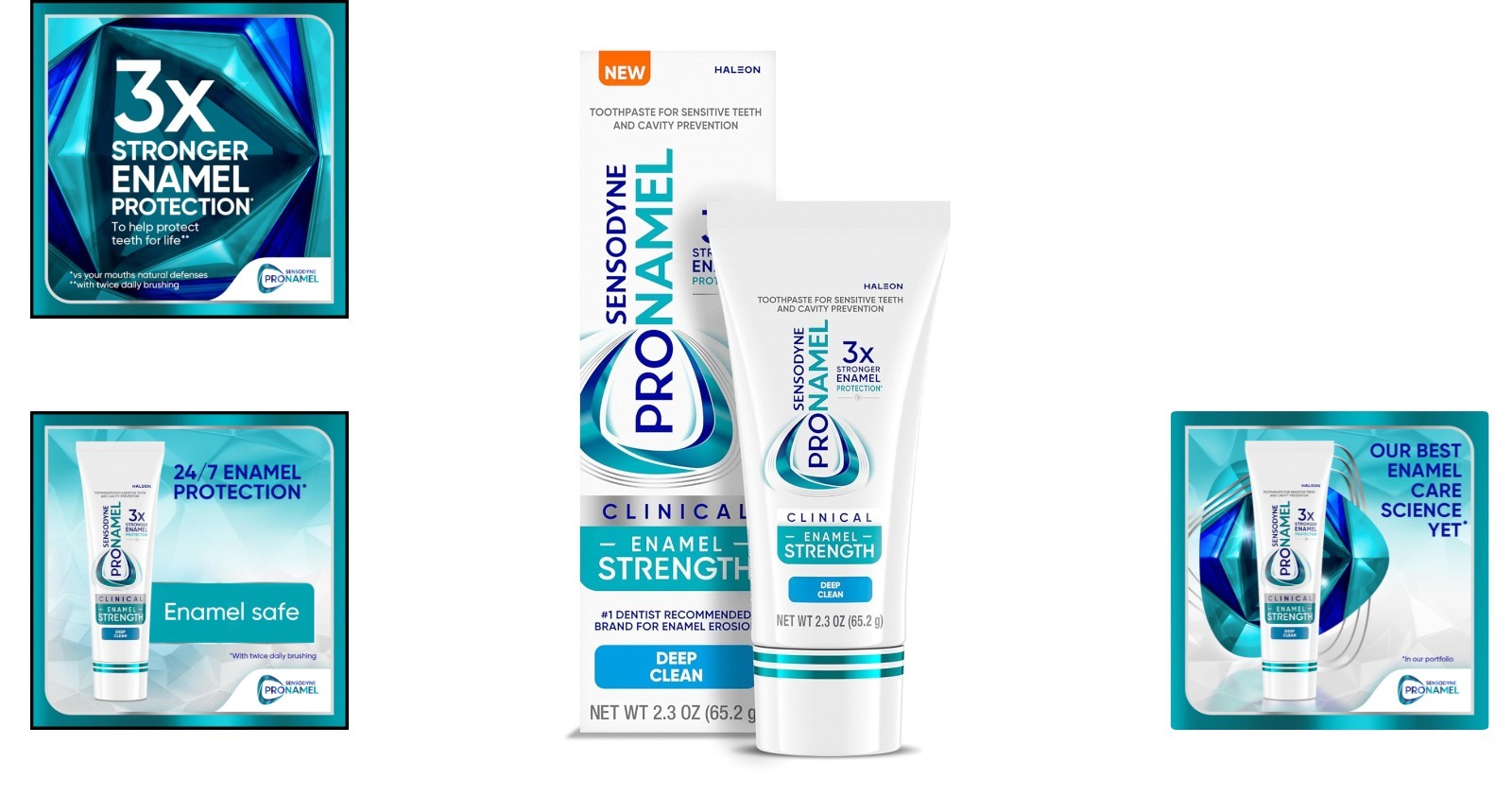 Deep Clean Clinical Enamel Strength Toothpaste 2.3 oz – 24/7 Enamel Protection