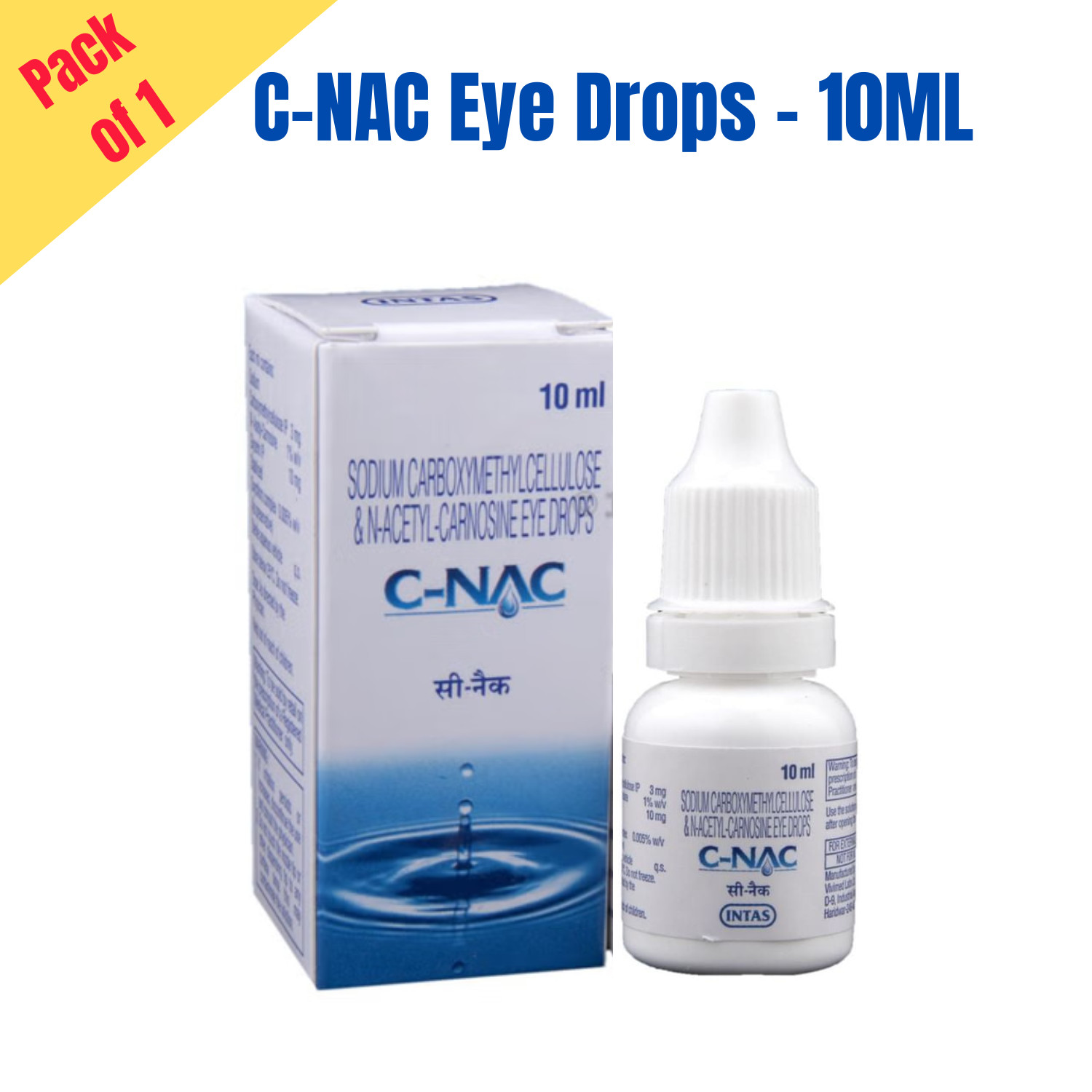 C-NAC Lubricant Eye Drops 10ml N-Acetyl – Soothing Eye Care Lot – Long Exp 2027