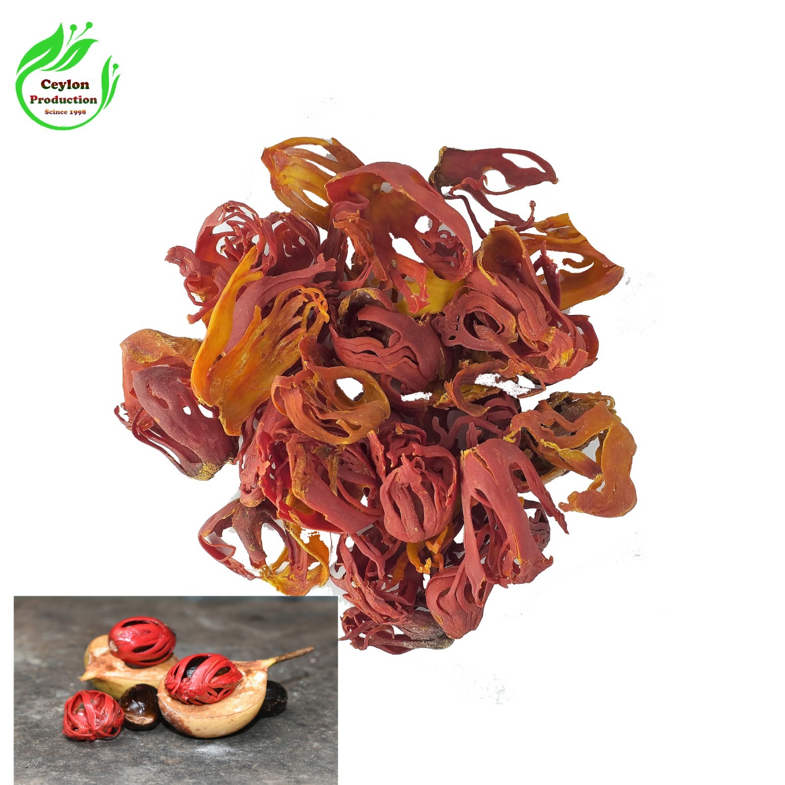 Organic Nutmeg Mace Whole Natural Myristica Fragrans Premium Spice