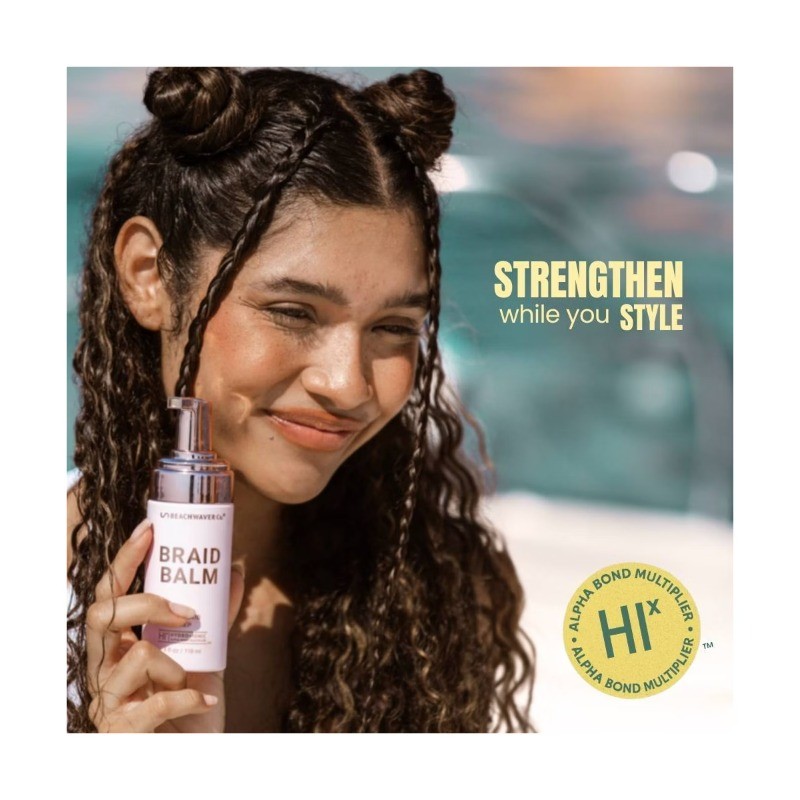 BEACHWAVER Co. Braid Balm Pre Braid Prep – 4oz: Anti-Frizz Treatment