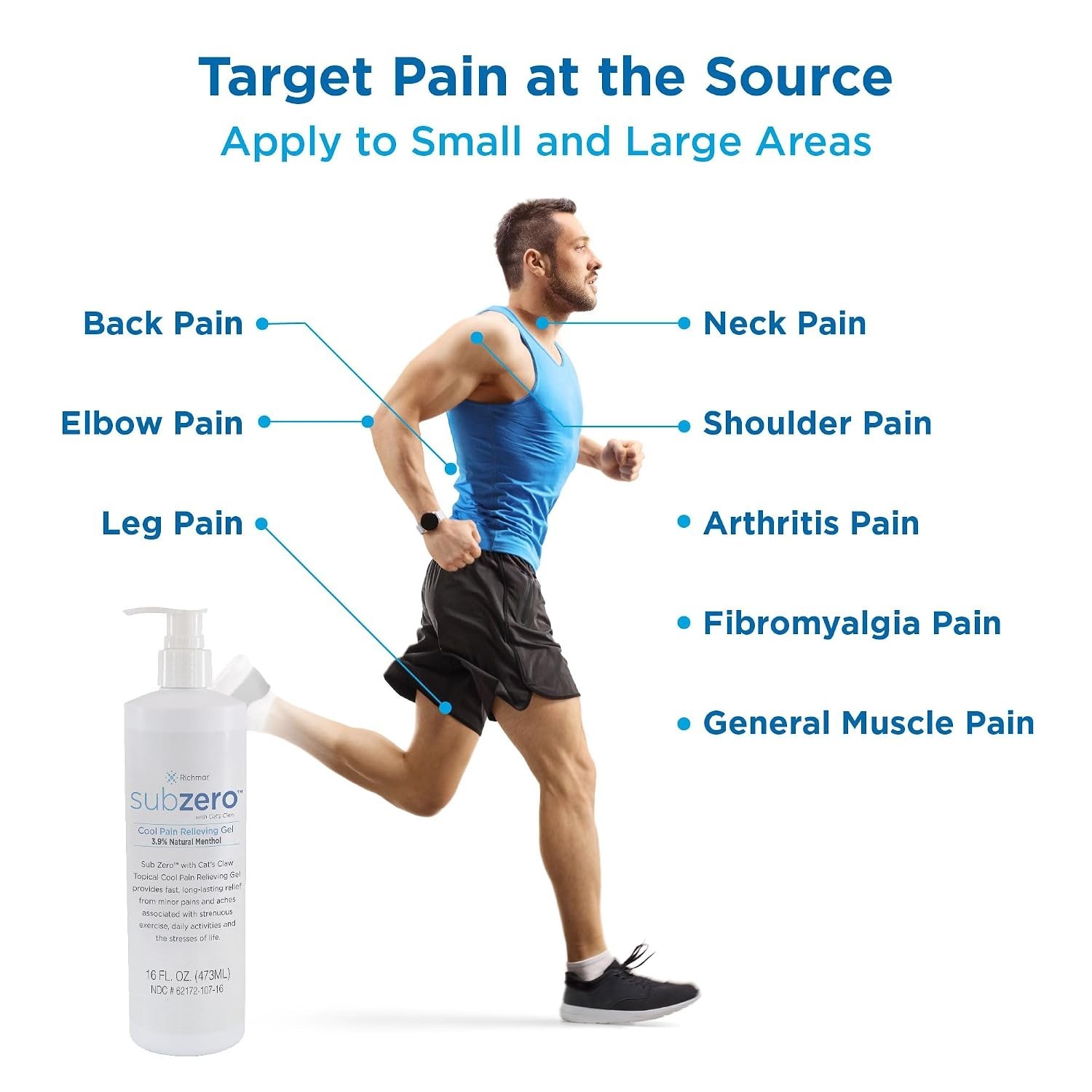 Fast-Acting 16oz Sub Zero Cooling Gel – Effective for Muscle & Arthritis Pain