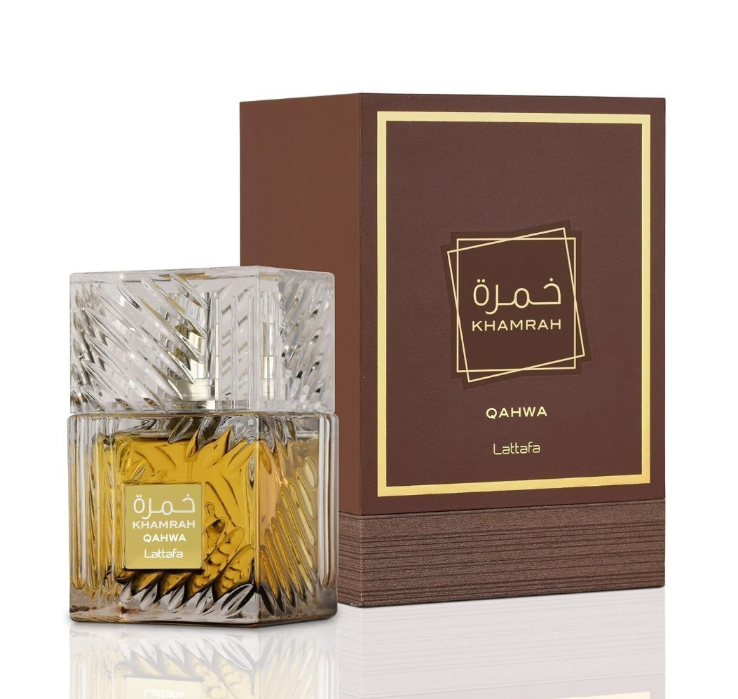 Lattafa Khamrah Qahwa – Vanilla, Warm Spicy, for unisex 3.4 oz – New in box