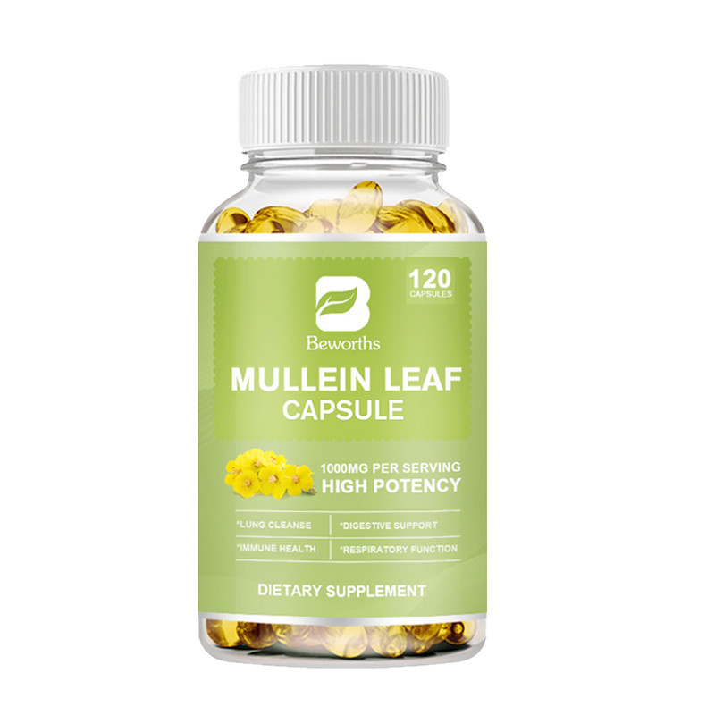 Mullein Leaf 1000mg, 120 Softgels, Lung Detox for Lung Cleanse Supplement