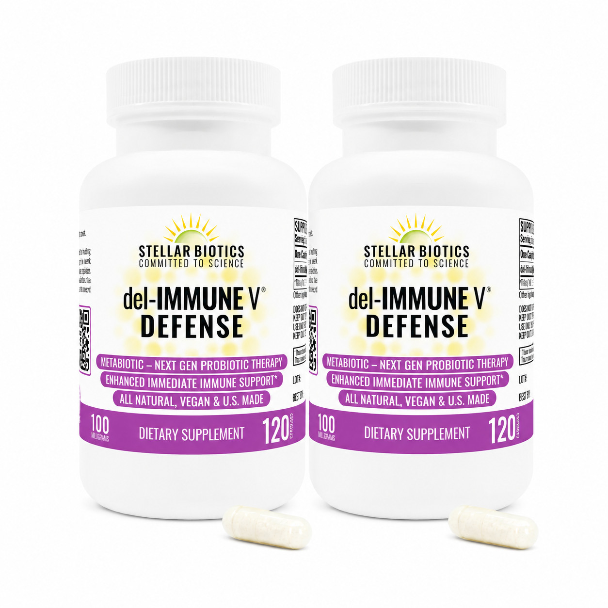del-IMMUNE V DEFENSE – Advanced Immune Defense Formula, 120 Capsules – 2 PACK