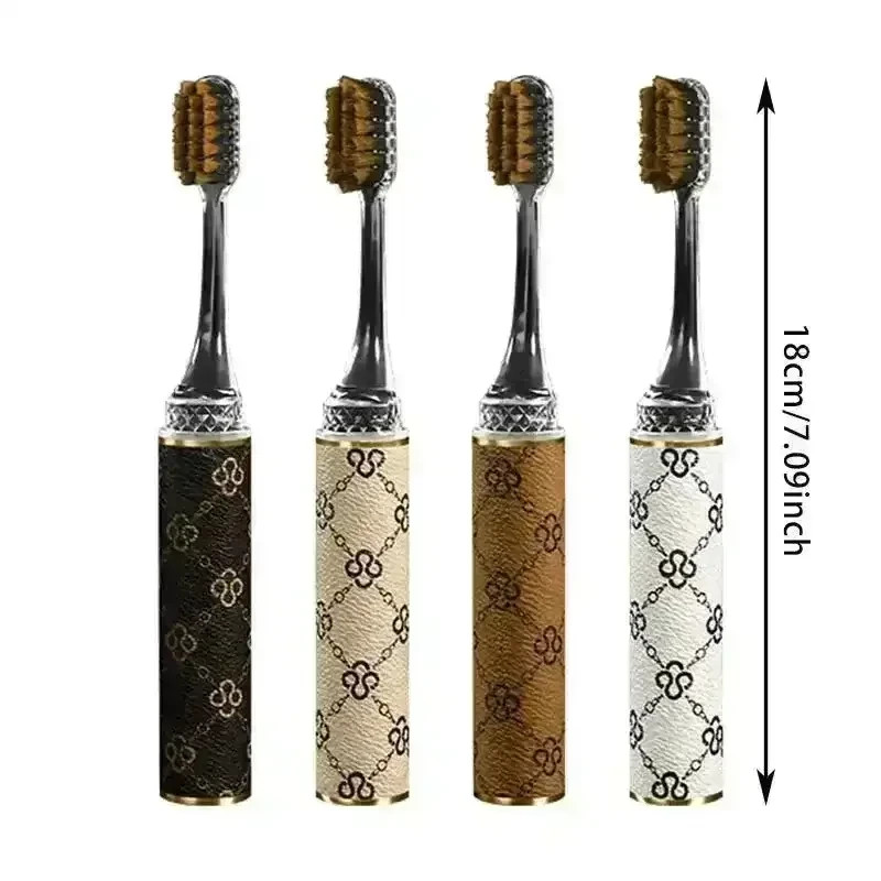 4Pcs Lipstick Sized Luxury Travel Toothbrush Set