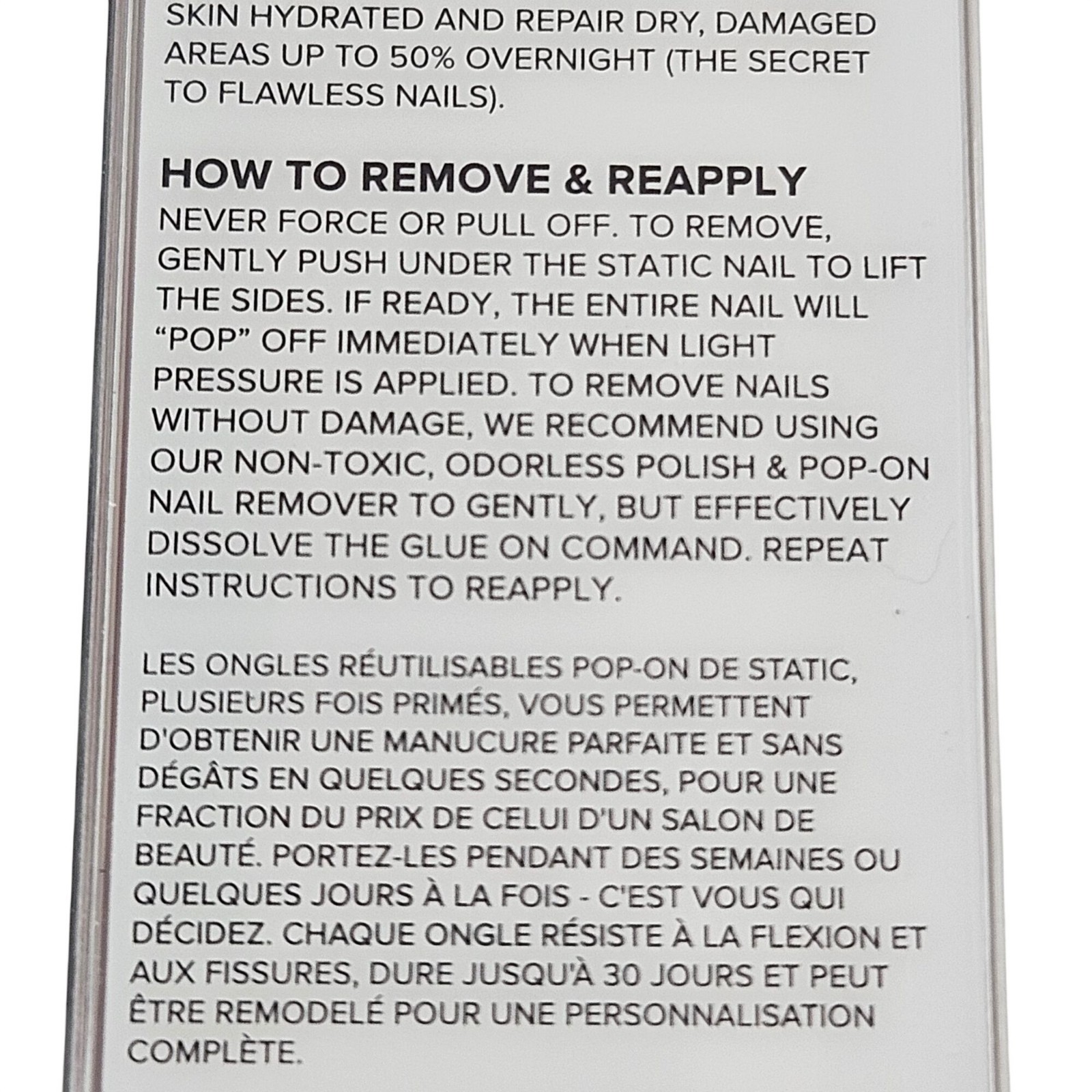 Static Nails Reusable Pop On Manicures Up to 30 Days Jet Setter Round NIP