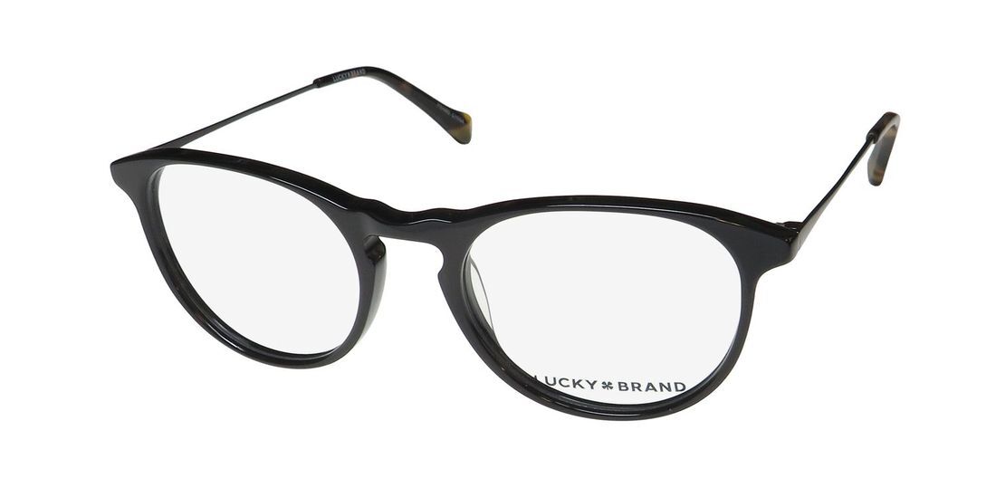 NEW LUCKY BRAND D405 EYEGLASS FRAME FULL-RIM 50-19-140 BLACK DESIGNER UNISEX