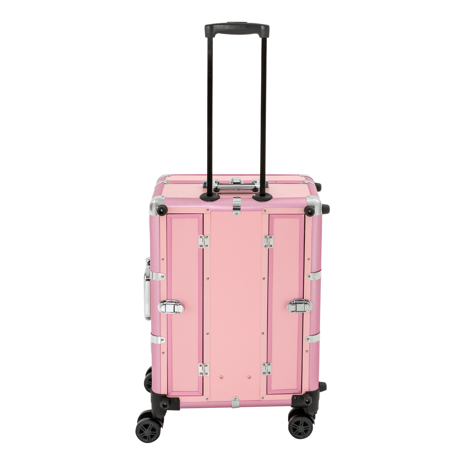 Professional Cosmetic Travel Case Vanity Organizer Rolling Makeup Train Case