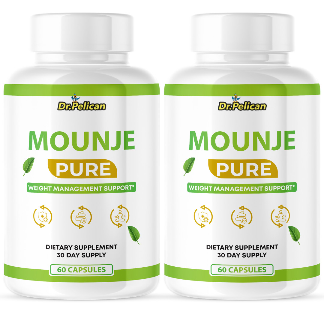 Mounje Pure- Immune & Weight Support- 2 Bottles- 120 Capsules