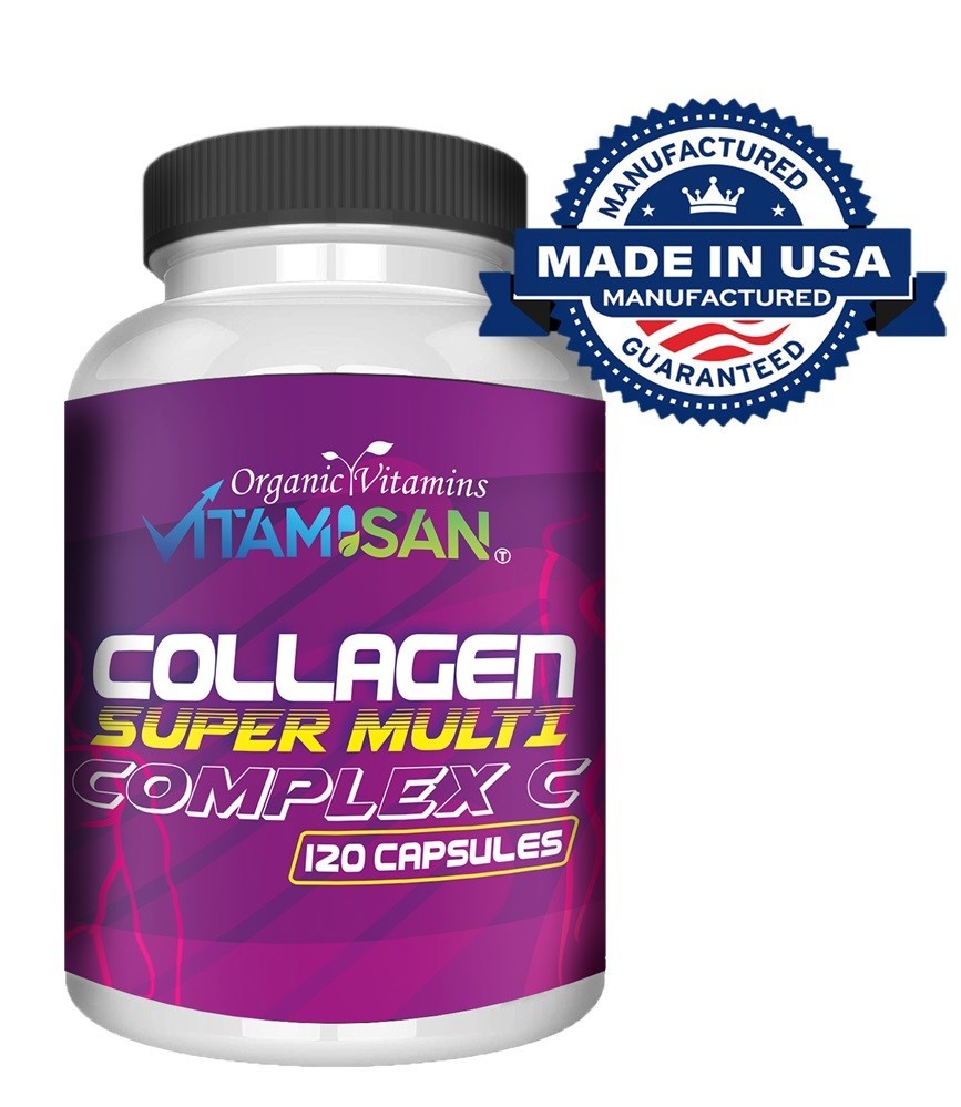 Vitamisan Super Multi Collagen Complex C 120 Capsules – Types I II III V X