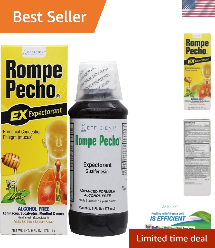 EX Expectorant 6oz – Cold & Cough Syrup