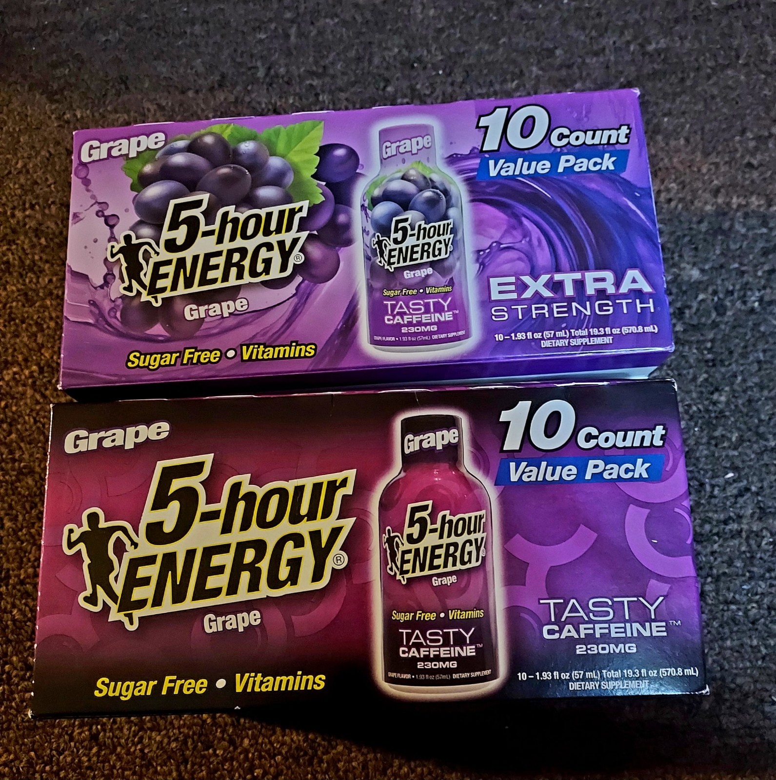 2 – 5-Hour Energy Grape X-Strength, Sugar Free, 20 Bottles total 5/28 3/28 exp