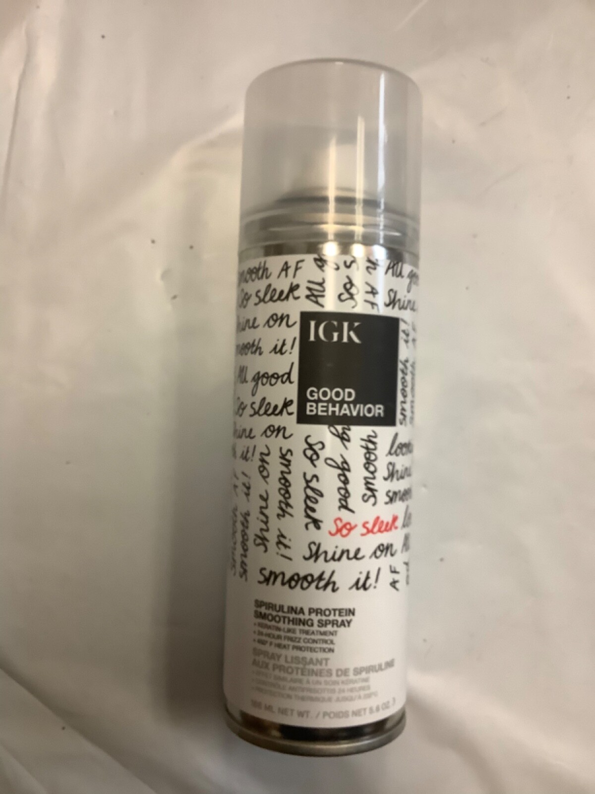 IGK Good Behavior Spirulina Protein Smoothing Spray 5.6 Oz 186 mL Full Size