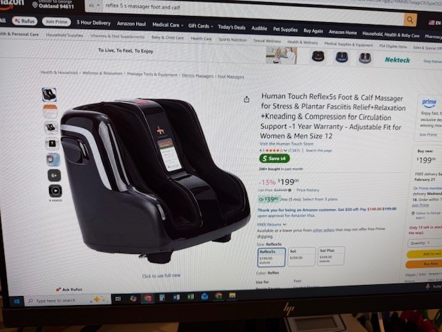 Human Touch REFLEX5S Foot and Calf Massager