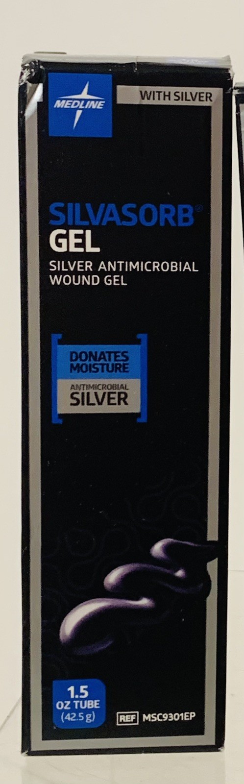 Silvasorb Silver Antimicrobial Wound Gel 1.5oz Tube Exp. 2026/11