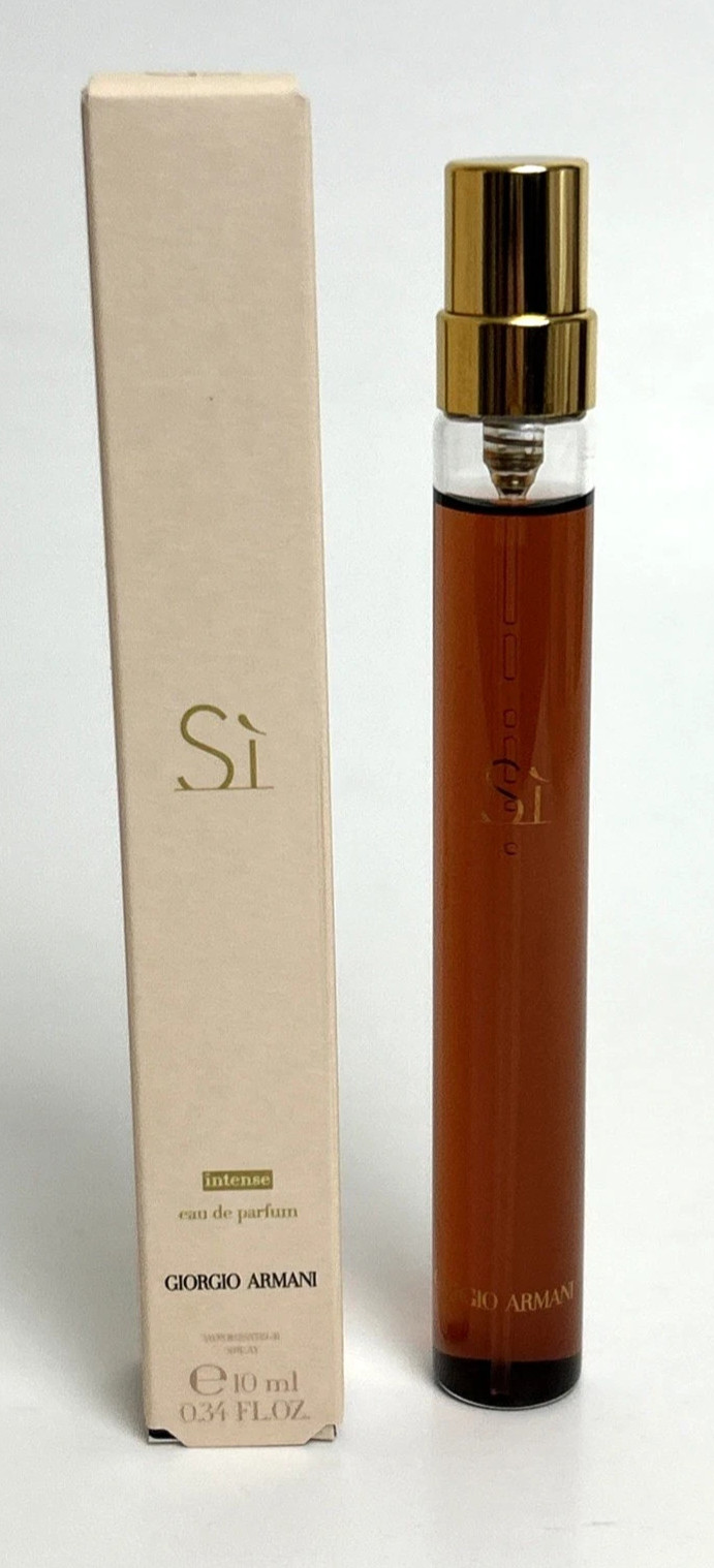 Giorgio Armani Si Intense Eau de Parfum Travel Spray 0.34 Oz 10 ml New In Box