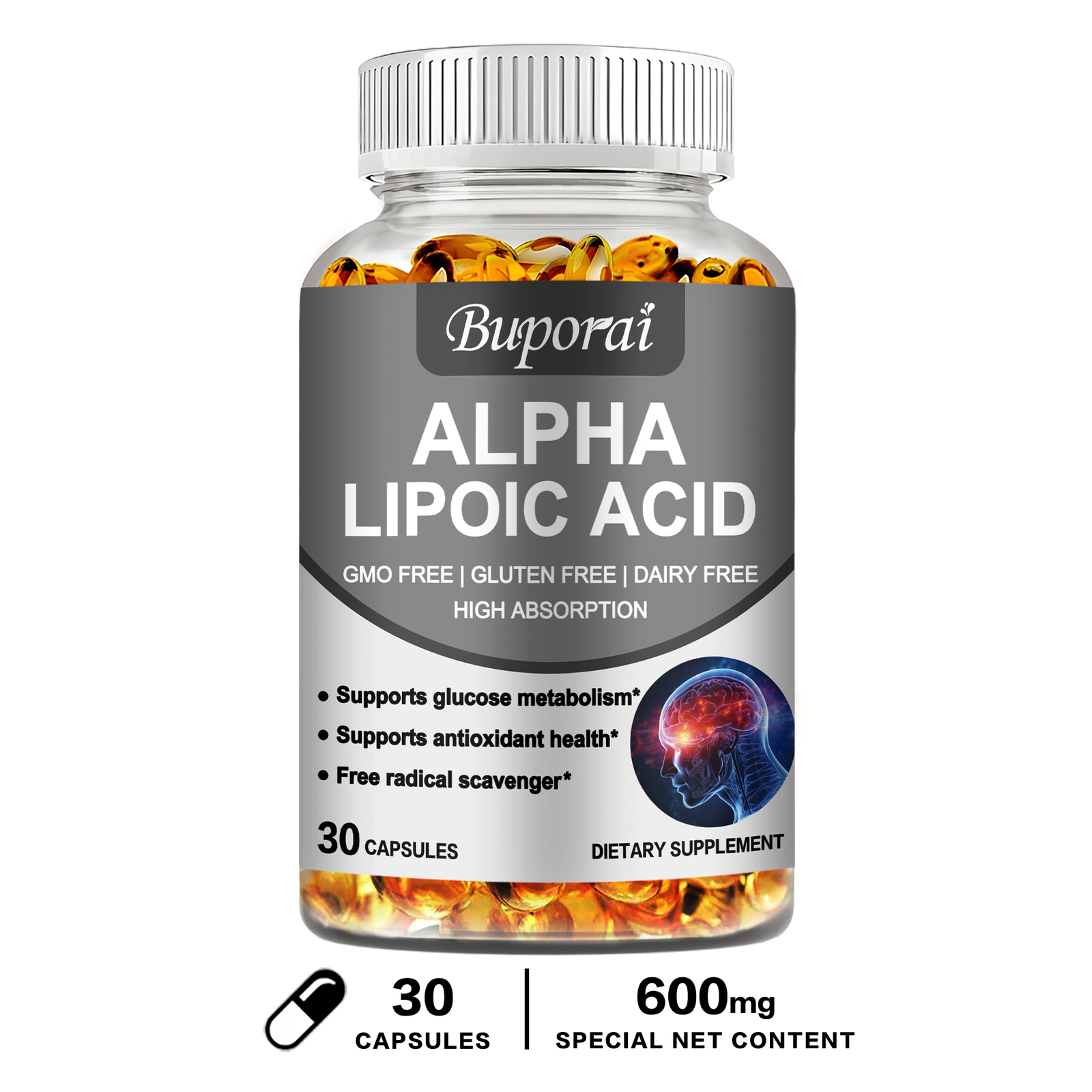 Alpha Lipoic Acid (ALA) – Antioxidant, Glucose Metabolism, Nervous System Health