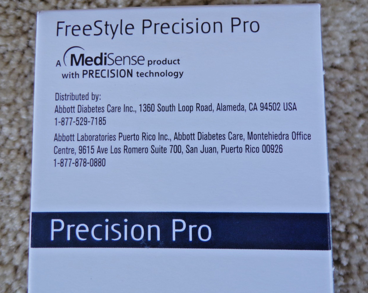 Abbott FreeStyle Precision Pro – 100 Test Strips Exp 02/28/2027 @h7