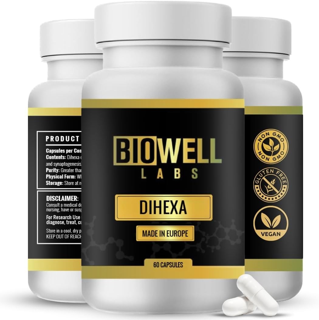 Dihexa 2 bottles – Premium Dihexa Brain Peptide Supplement for Cognitive Support