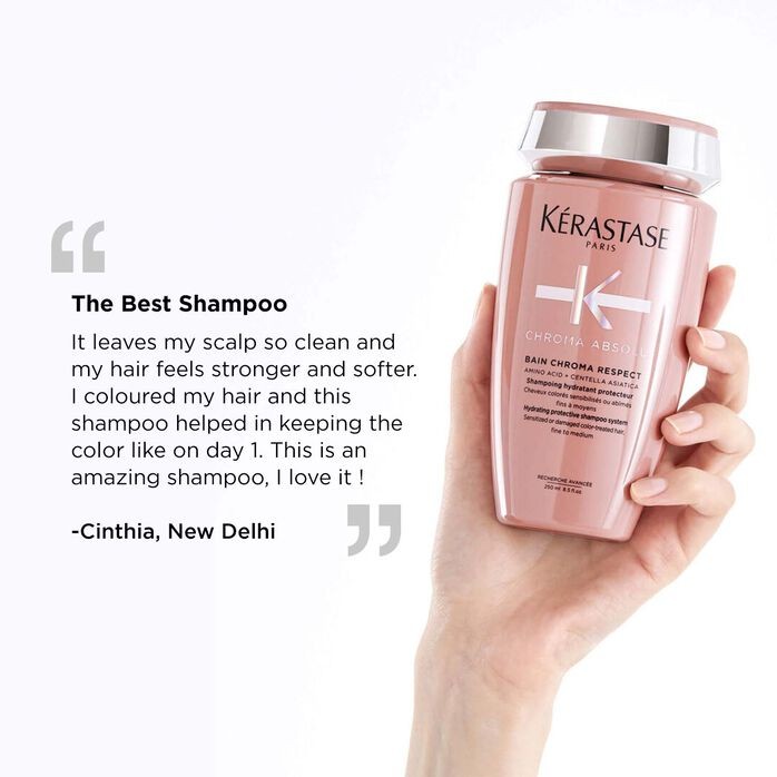 Kérastase Chroma Absolu Respect Shampoo Color| Treated Hair Sulfate Free | 250ml
