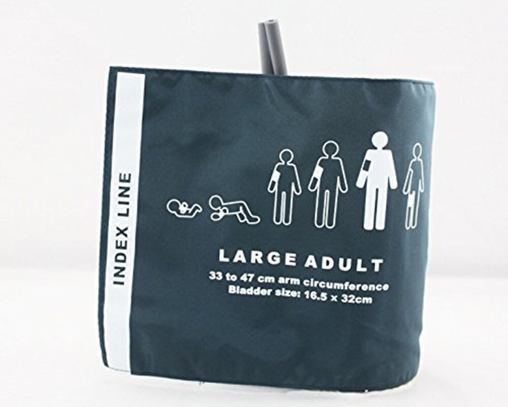 Large Adult NIBP Cuff Double Tube for Blood Pressure Reusable 33-47 cm
