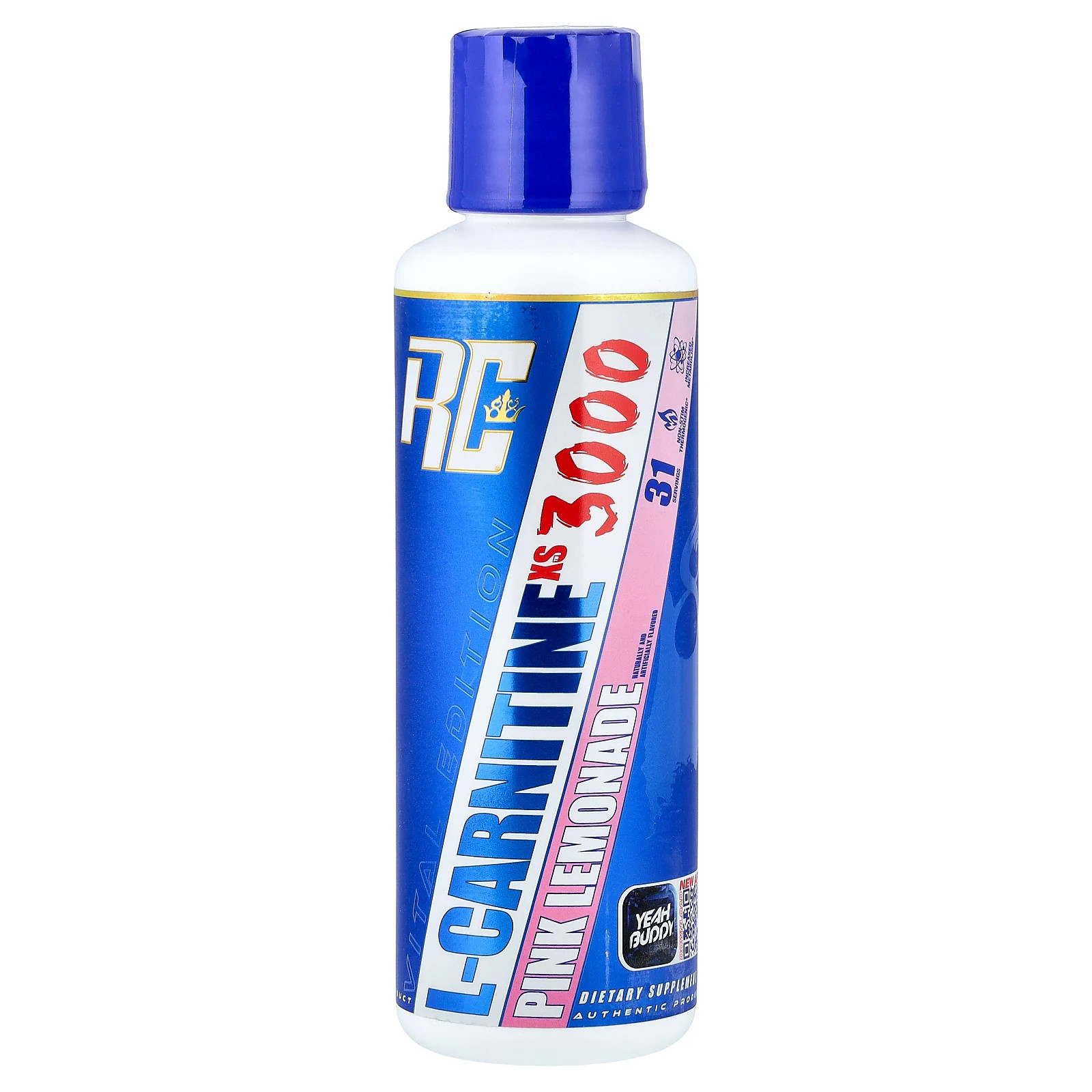 2 X Ronnie Coleman, Vital Edition, L-Carnitine XS 3000, Pink Lemonade, 16 fl oz