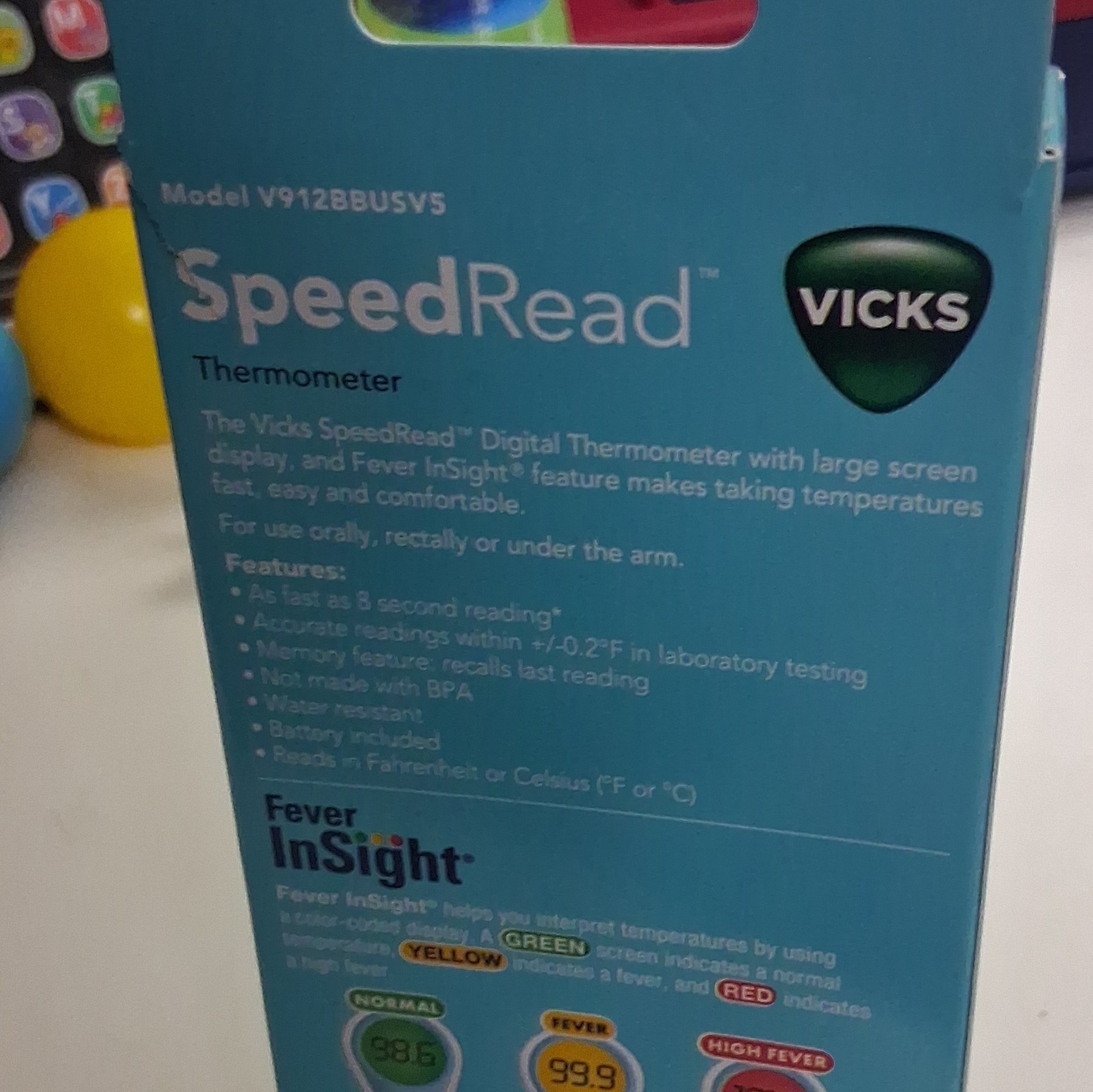 Fast And Accurate Vicks Speed Read Thermometer