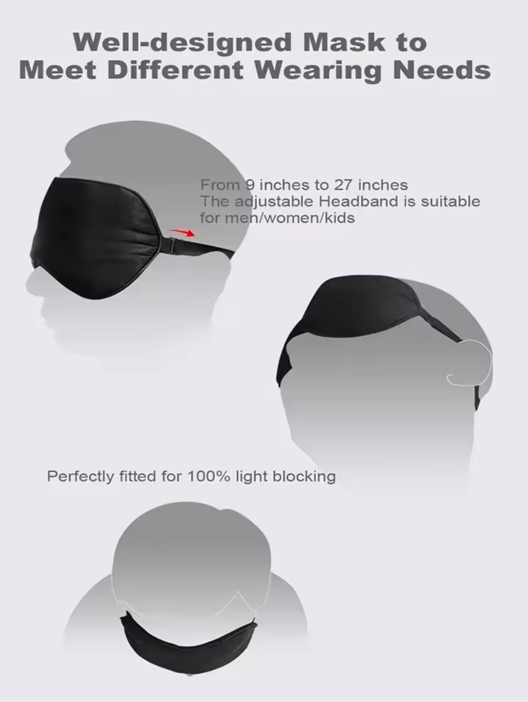 USB Heated Reusable USB Silk Warm Compress Sleep Heated Eye Care Mask Unisex