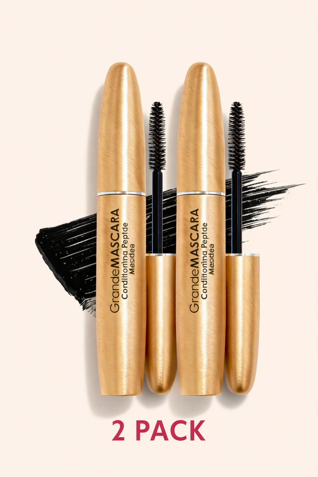 Grande Cosmetics GrandeMASCARA Black Conditioning Peptide Mascara 2 Pack