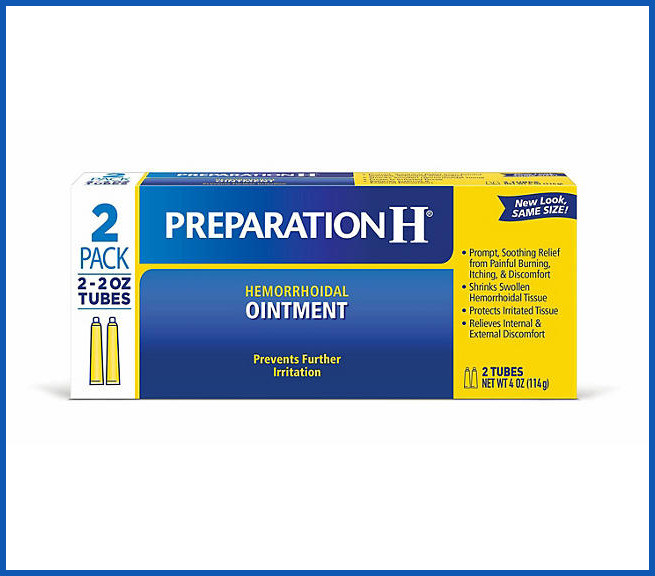 Preparation H Hemorrhoid Ointment 2 pk x 2 oz Tubes Exp 11/2026 Fast Relief