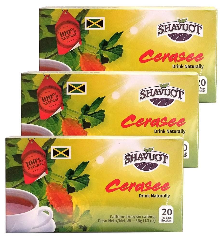 Shavuot Jamaican Cerasee Tea 20 Bags (Pack of 3)