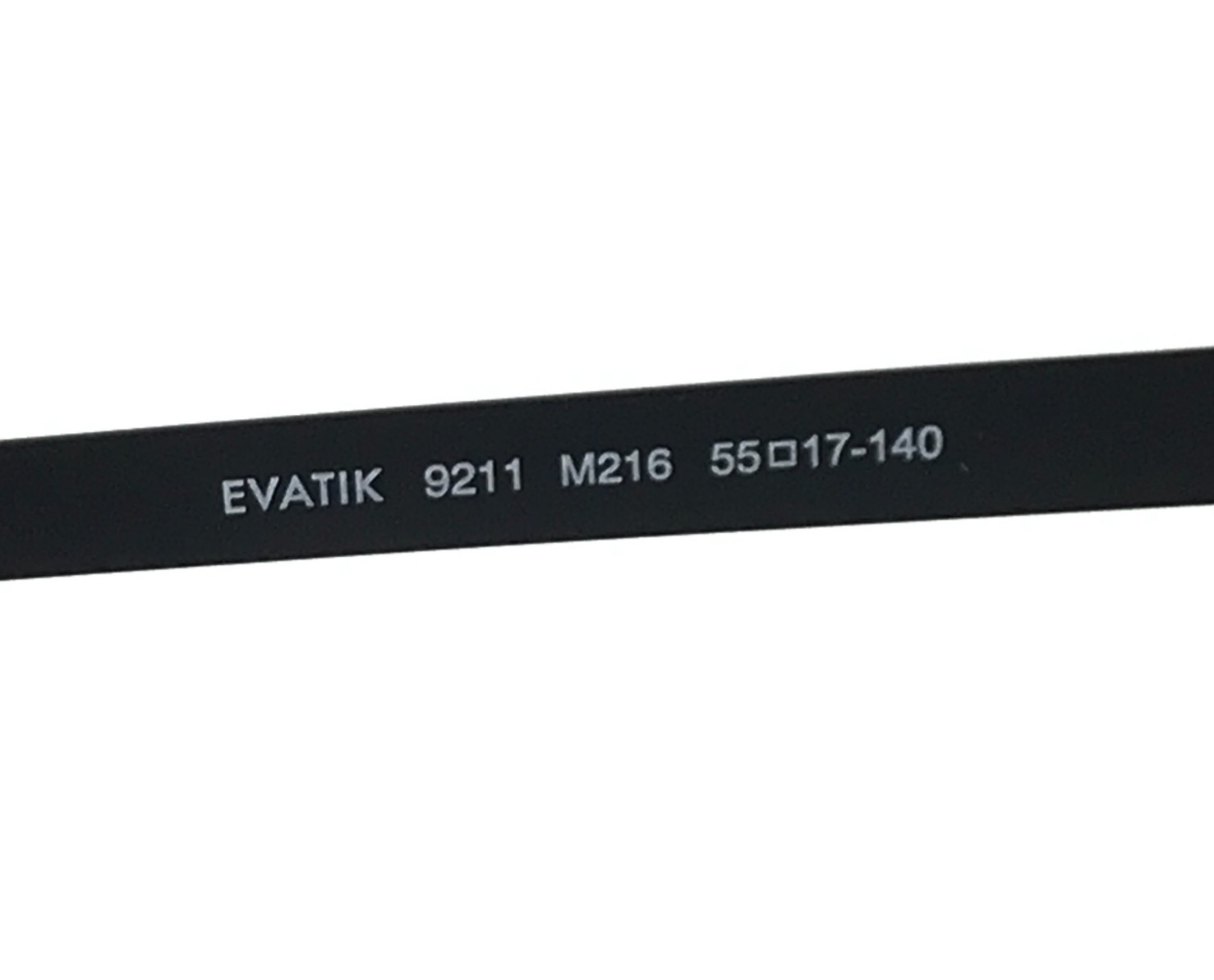 Evatik Eyeglasses Frames 9211 M216 Black Rectangle Full Rim 55-17-140