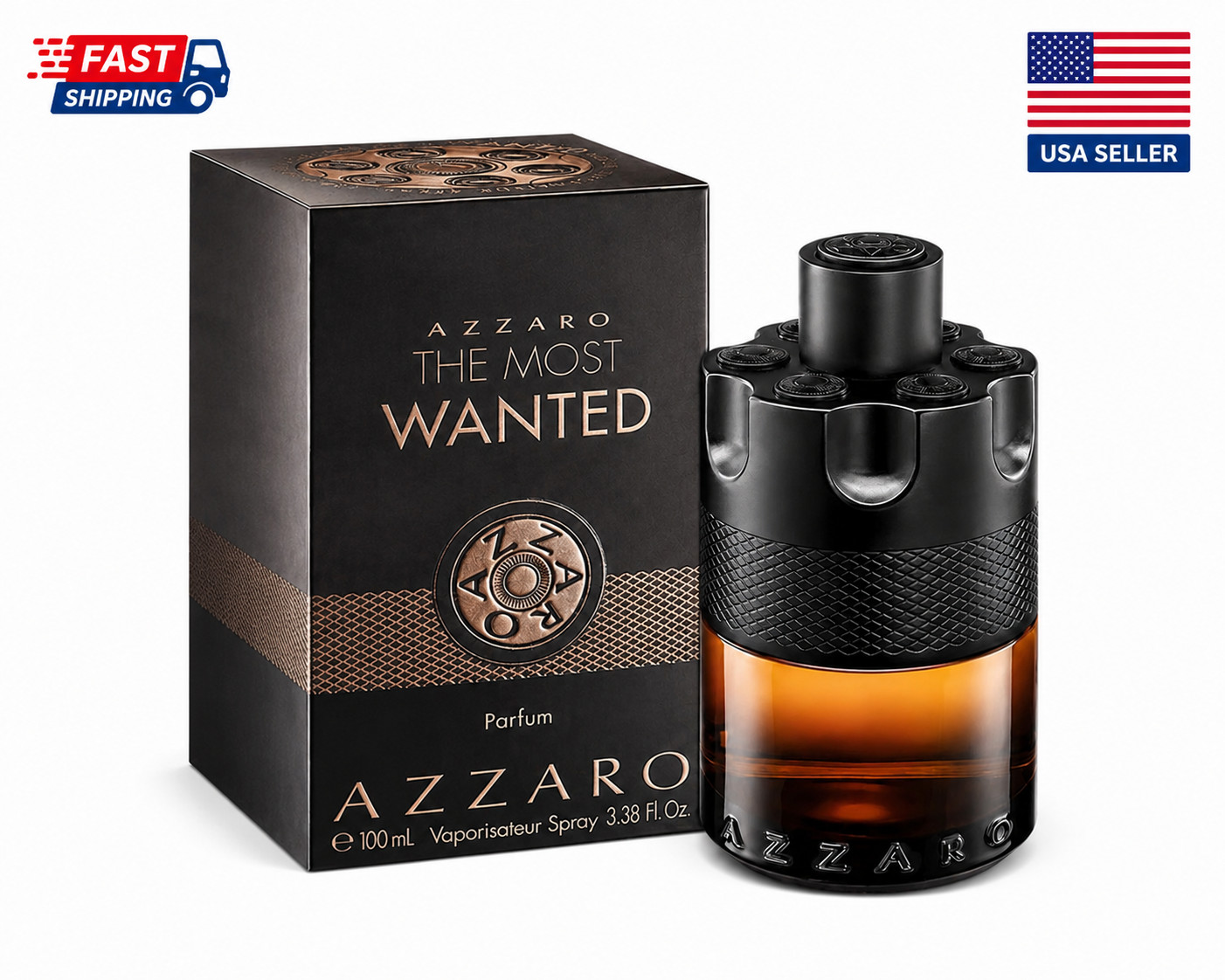 Azzaro The Most Wanted Parfum 100ml 3.38oz Men’s Fragrance Spray New Box