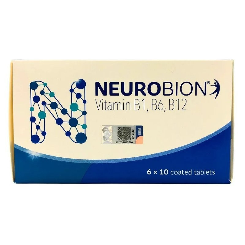 Neurobion Vitamin B1 B6 B12 60 Coated Tablets Nerve Health Supplement +FREE SHIP
