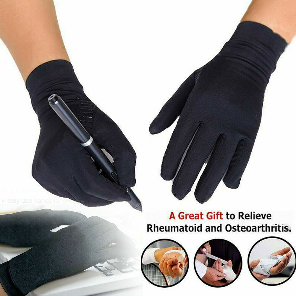 2pcs Copper Anti Arthritis Compression Gloves Hand Support Joint Pain Relief