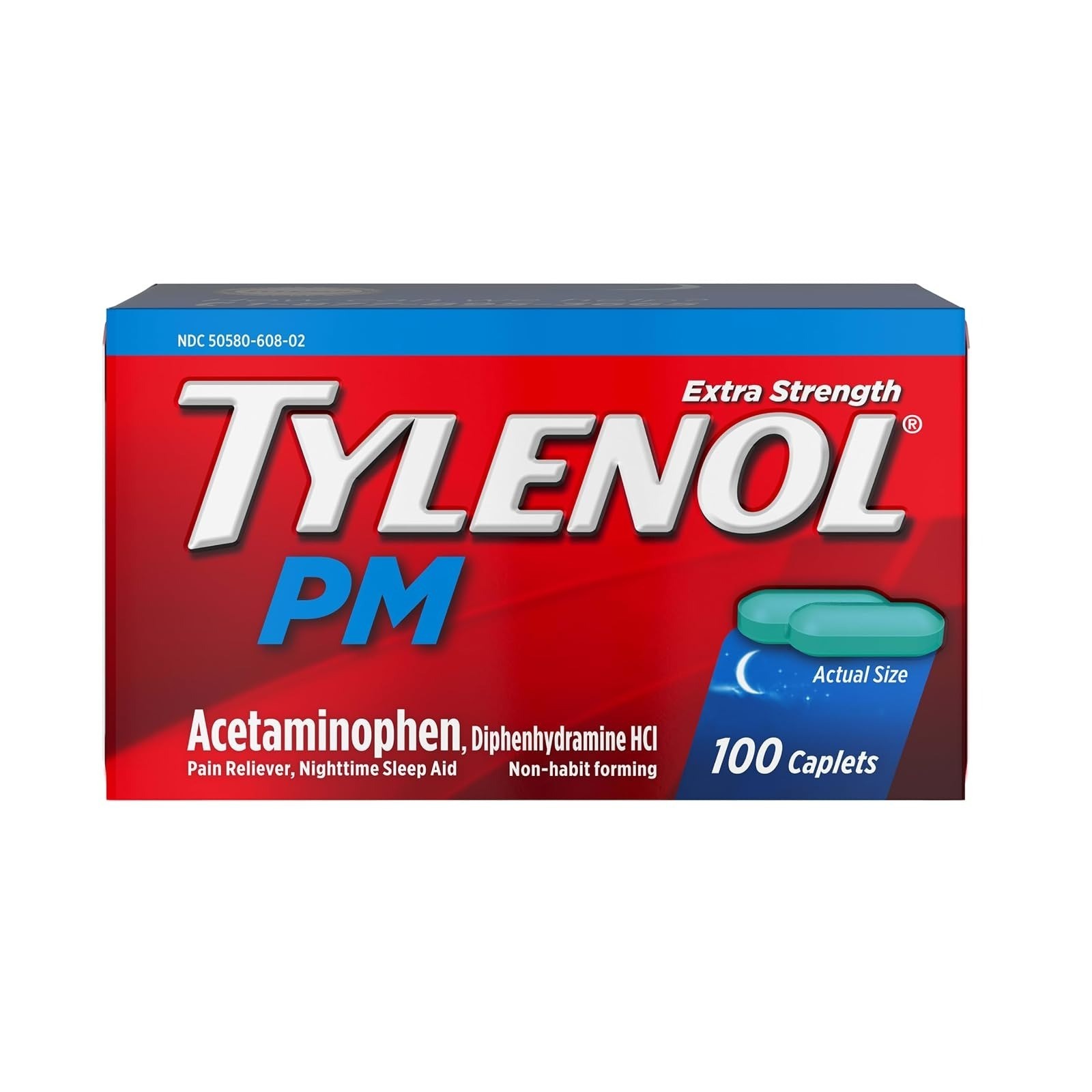 Tylenol PM Extra Strength Nighttime Pain Reliever & Sleep Aid 24 ct