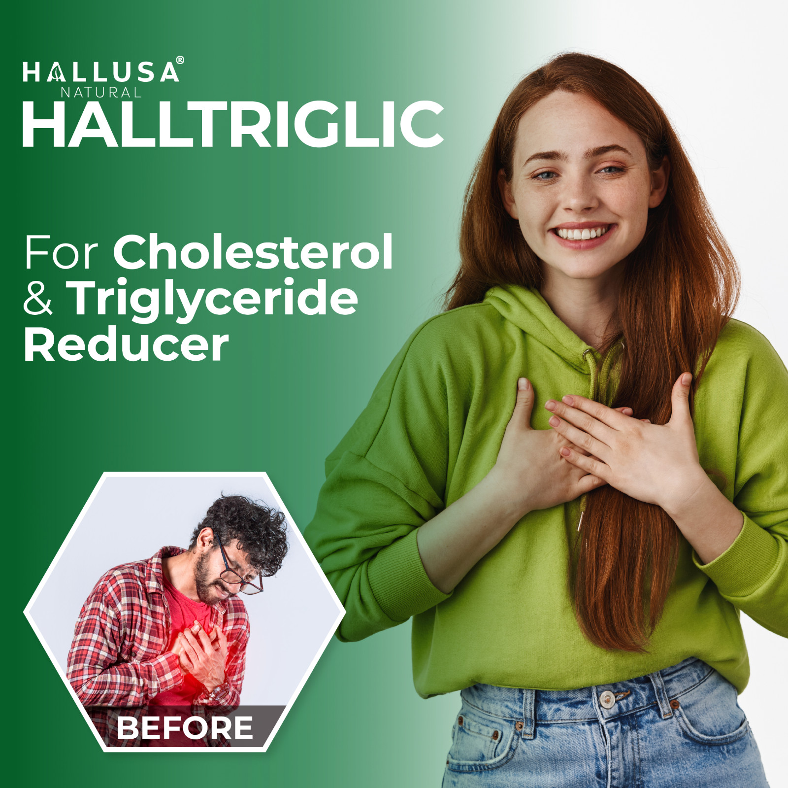 HALLTRIGLIC – Heart Health – Lower Triglycerides & Cholesterol – 100 Tabs