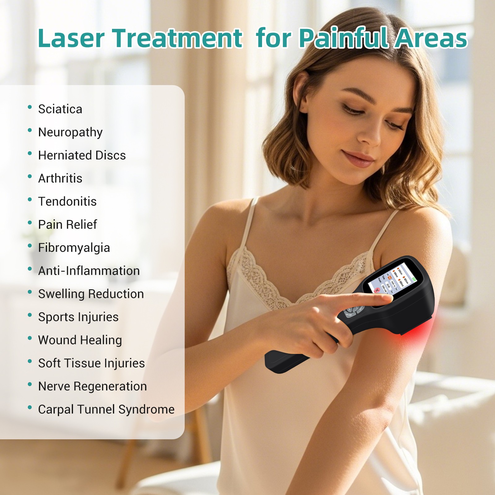 2500mW Low Level Laser Therapy Cold Laser Therapy Device 650nm 808nm 905nm 980nm