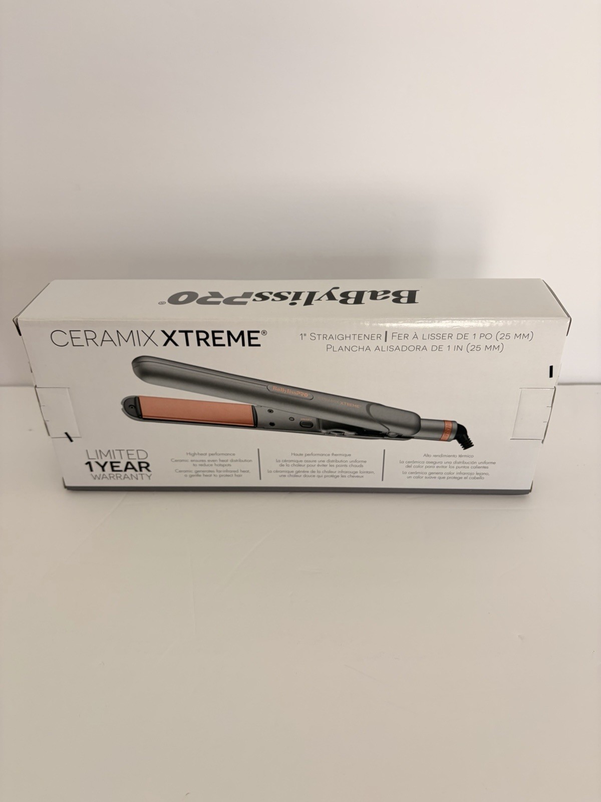 NEW BaBylissPRO Ceramix Xtreme 1″ Ceramic Flat Iron – Pro Hair Straightener