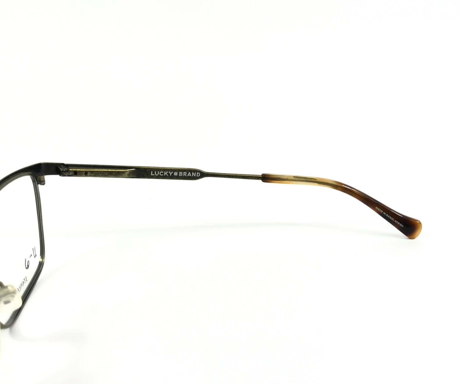 Lucky Brand Eyeglasses Frames D312 OLIVE Green Rectangle Full Rim 53-18-140