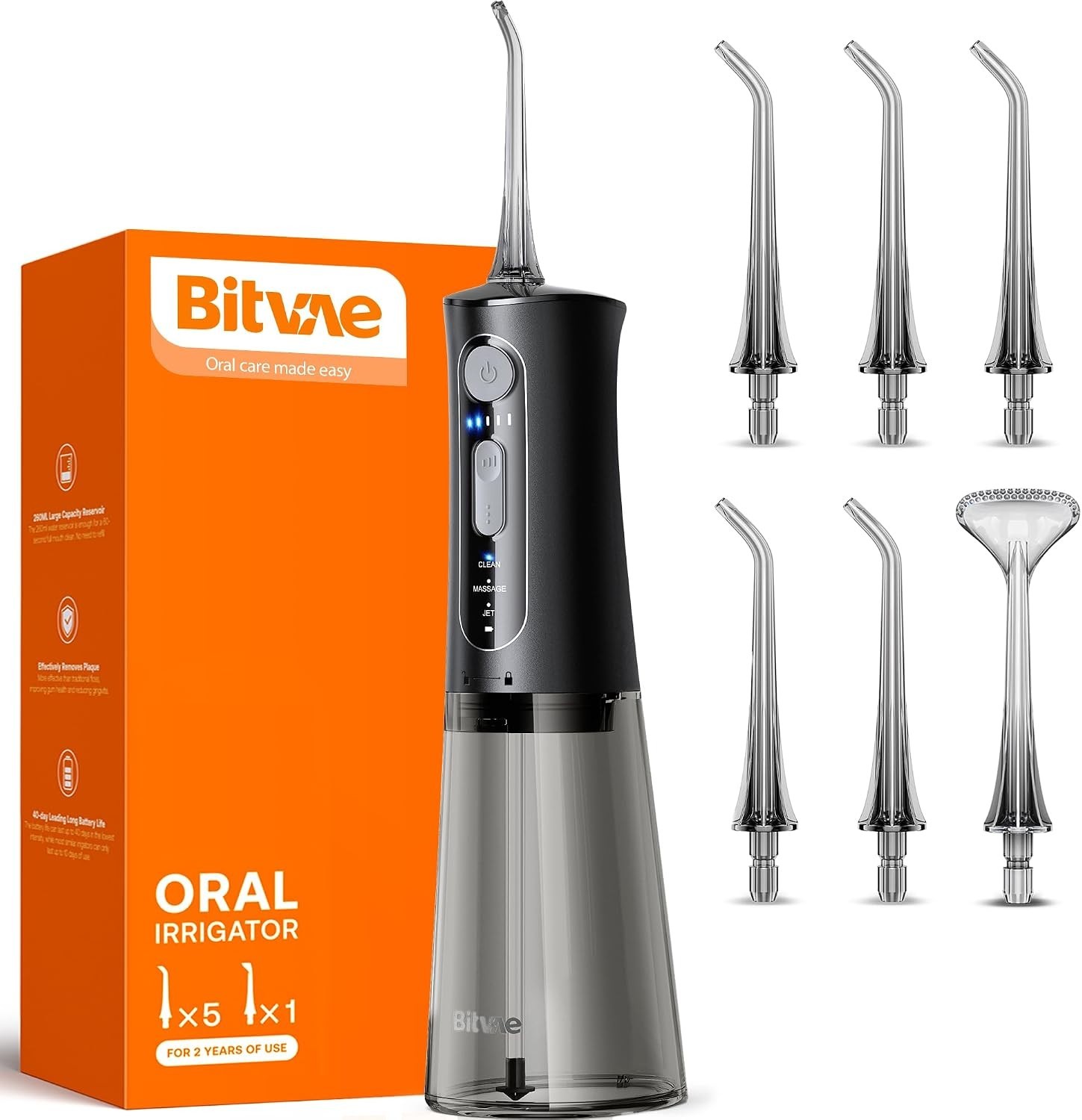 Cordless Water Dental Flosser – 3 Modes & 5 Intensities for Ultimate Oral Care