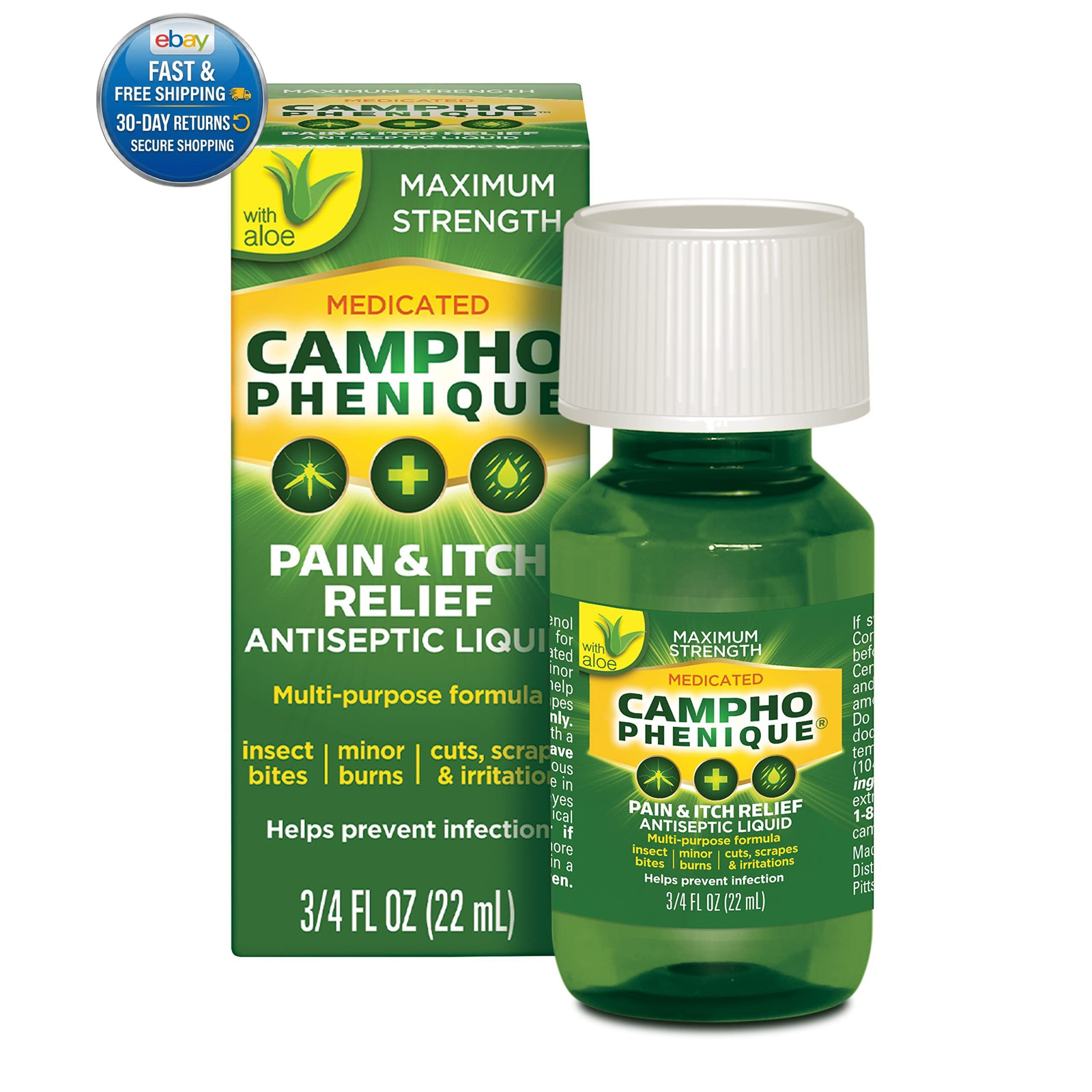 Maximum Strength Antiseptic 0.75 Fl Oz (Pack of 1), Green