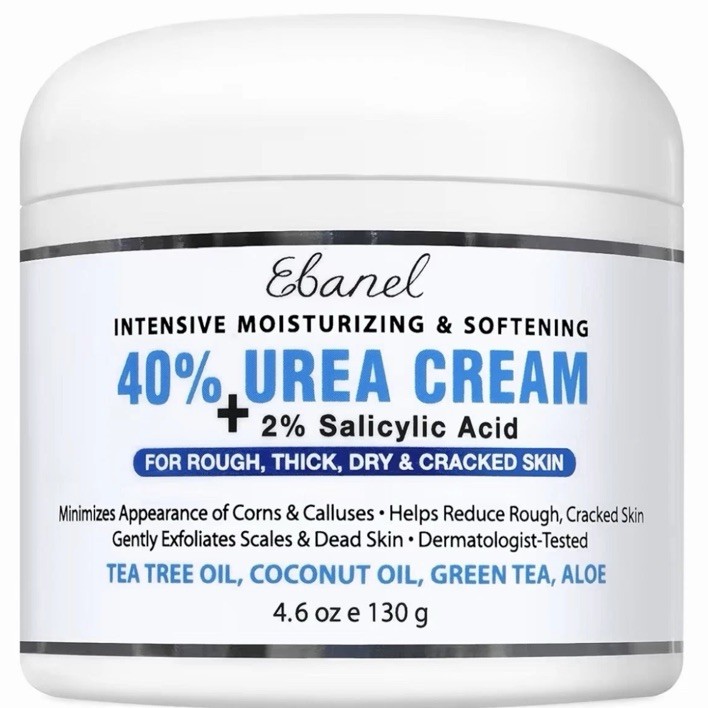 Ebanel Urea Cream 40% plus Salicylic Acid 2%, Foot Cream for Dry