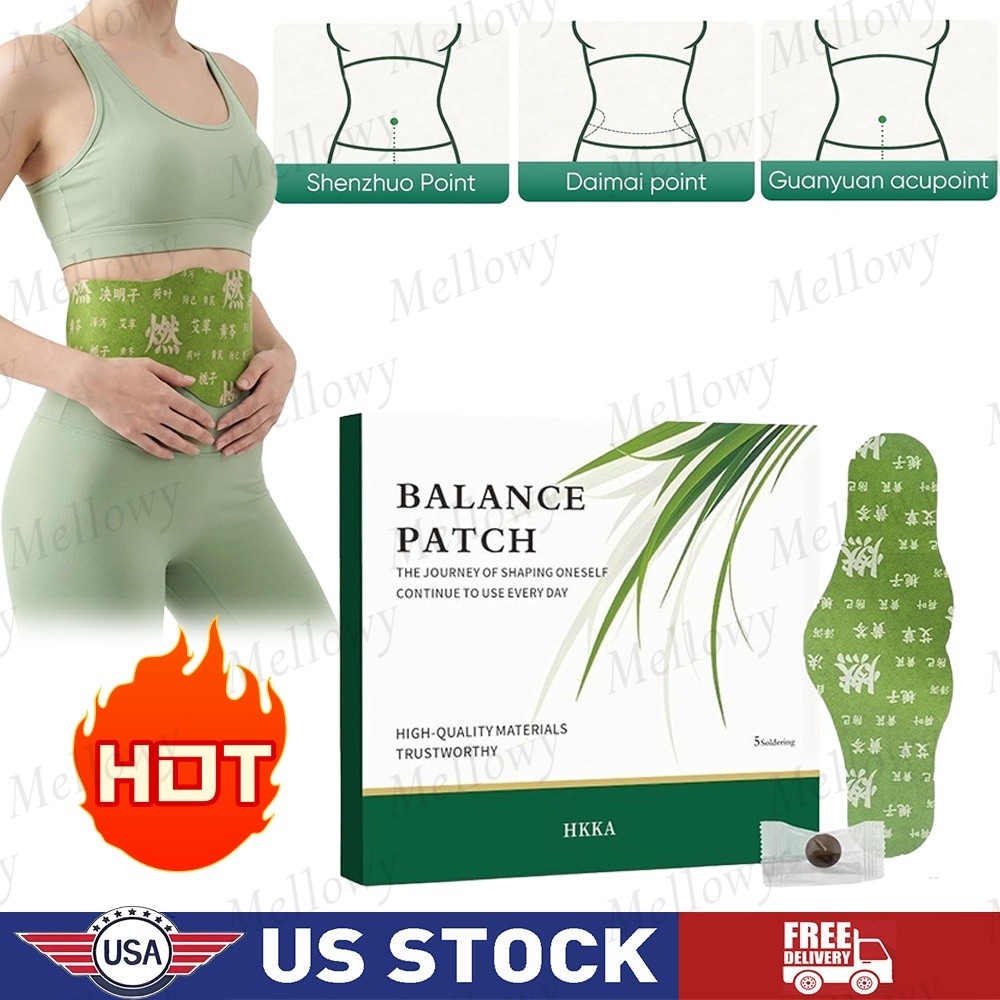 1box/5pcs Herbal Balance Patch,Comfortable Adhesive Design,Easy Topical Use~NEW