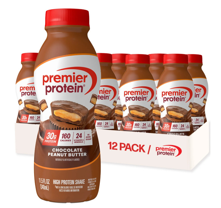 Premier Protein Shake, Chocolate Peanut Butter, 11.5 fl oz, 12 Ct, 30g Protein