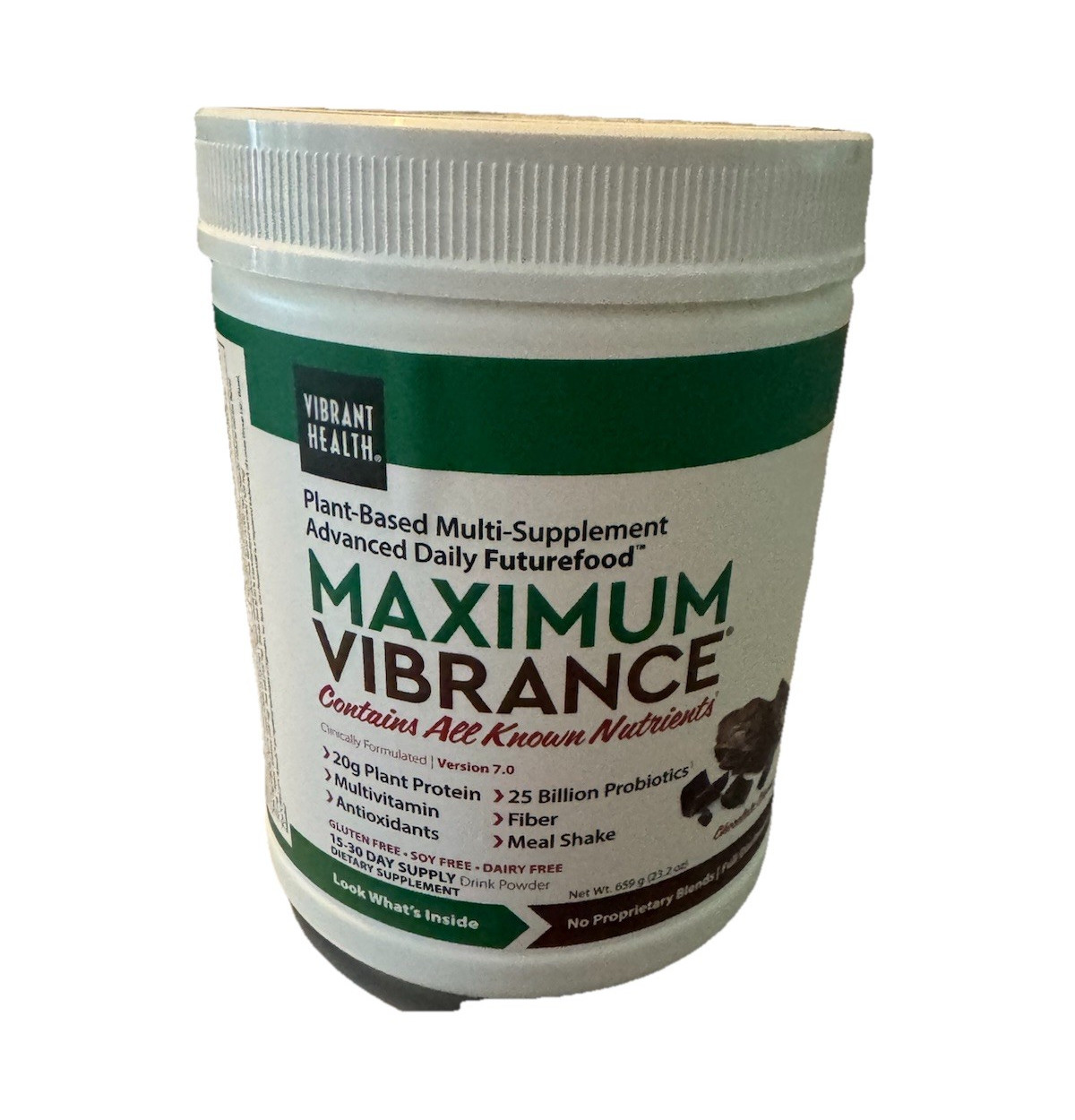 Vibrant Health Maximum Vibrance Plant-Based Powder Protein Probiotics