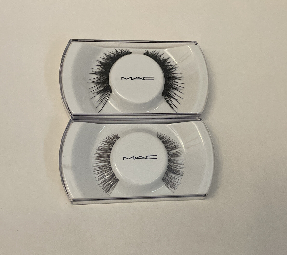 Lot Of 2 M.A.C. MAC BLACK False Eye LASHES #36 & # 70 Natural Look New In Cass