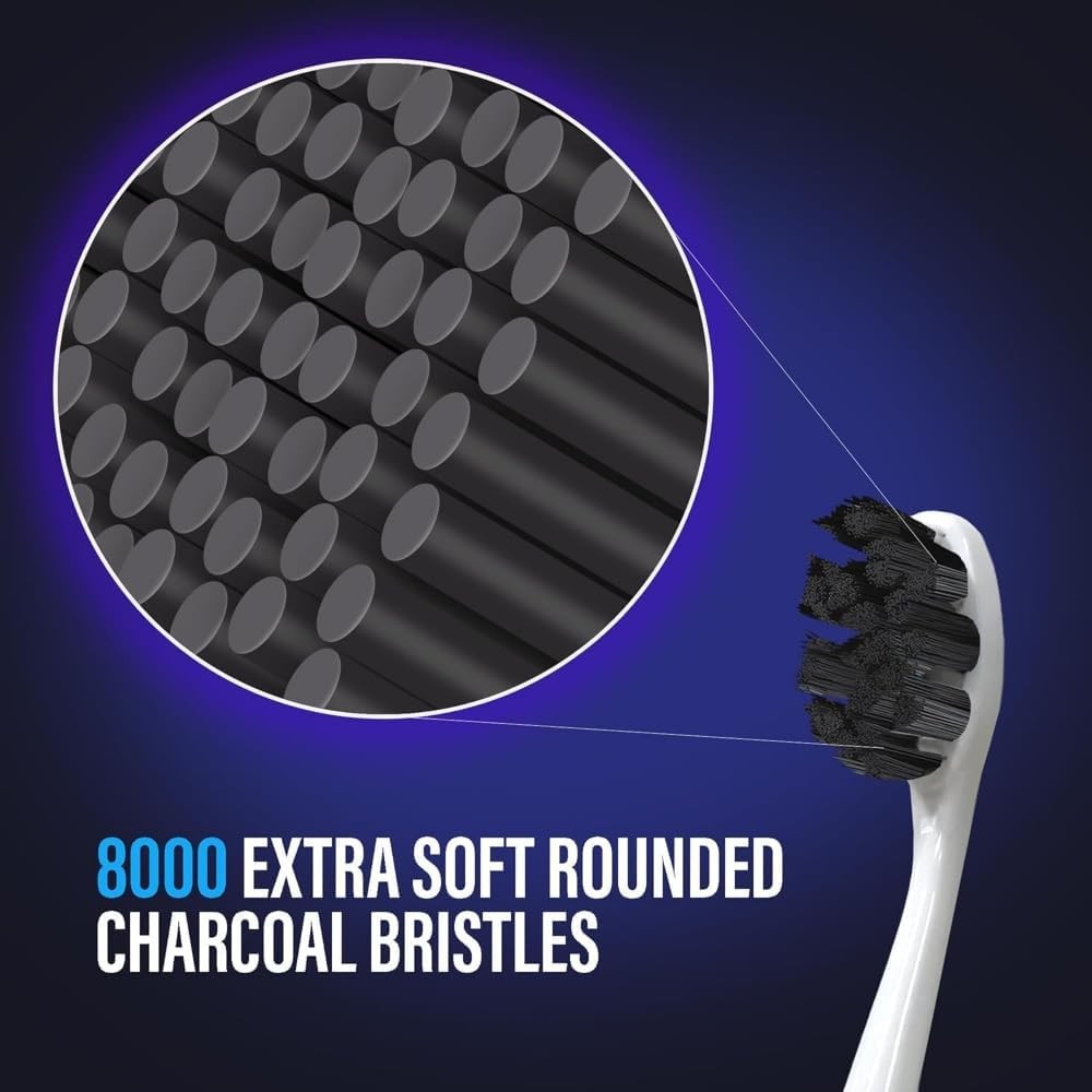 Charcoal Infused Toothbrush Extra Soft 8000 Bristles