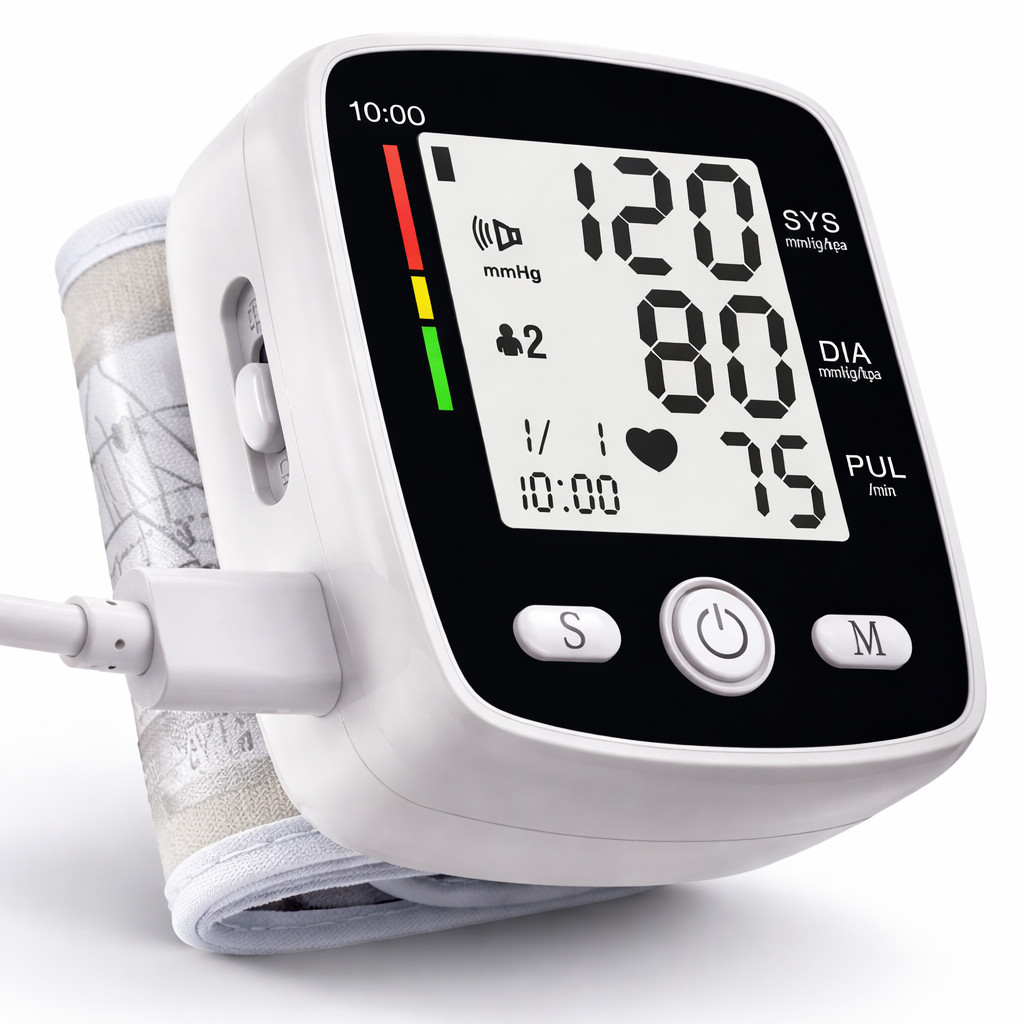 Blood Pressure Monitor with Carrying Case Portable Rechargeable – Easy to Use